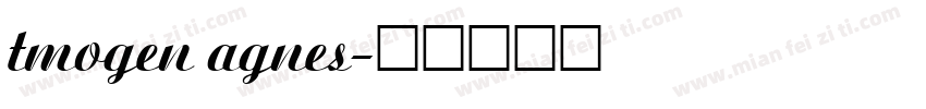 tmogen agnes字体转换